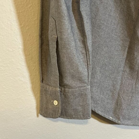 Everlane Men's Heather‎ Blue Button Down One Pocket Shirt Size Large 100% Cotton - Picture 7 of 9